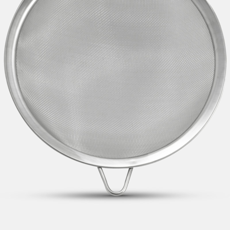 Stainless Steel Mesh Food Strainer with Long Handle