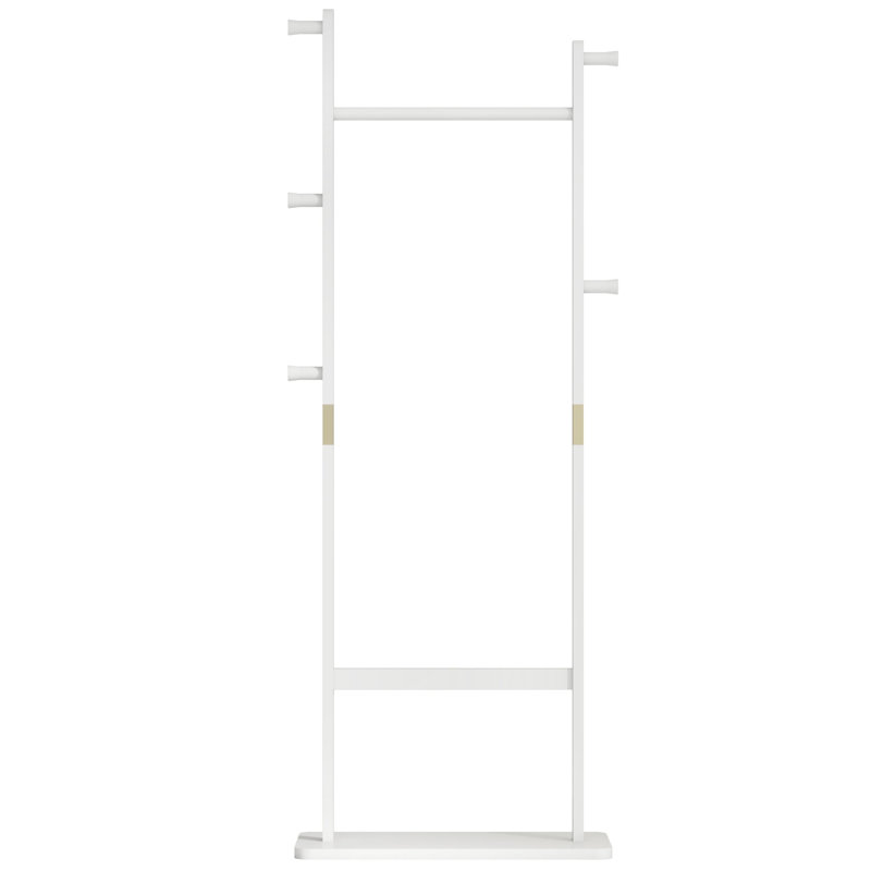 Magnifique porte-manteau en bois massif, Blanc