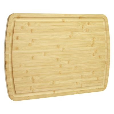 Premium Natural Bamboo Cutting Board - Large 30"x20" (76x51x2Cm) with Deep Juice Groove, Reversible Serving Tray & Heavy Duty Design, Non Toxic Wooden Chopping Board for Meat, Veggies & Charcuterie