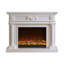 American-style carved retro decorative fireplace cabinet with simulated flames