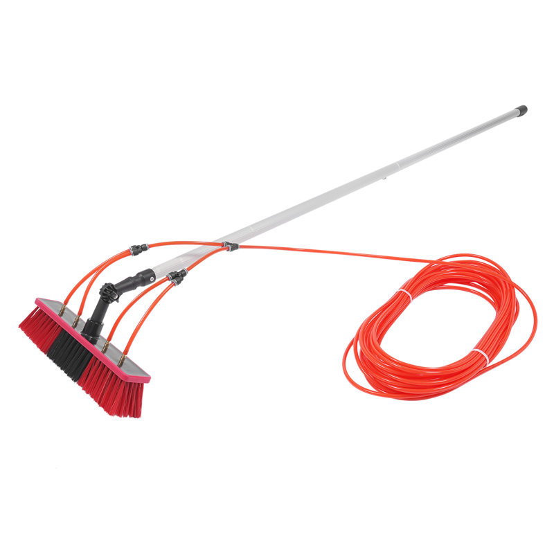 180° Rotatable Window Washing Kit Cleaning Brush, Water Fed Pole Kit