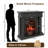 52" Electric Fireplace with Bronze Mantel, Solid Wood Fireplace TV Stand with Heater-124123085