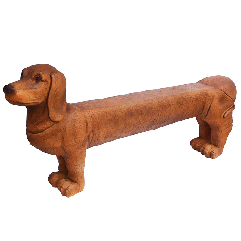 Banc de jardin en plastique Seawright Dog, H 26 po x l 59 po x P 9 po