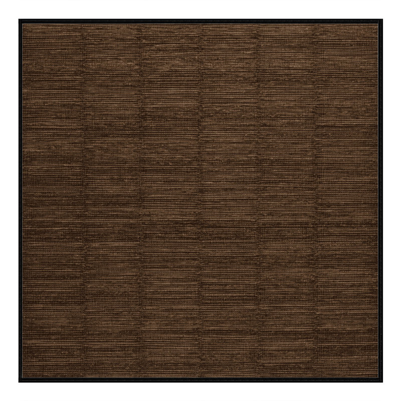 Tapis brun uni lavable à la machine