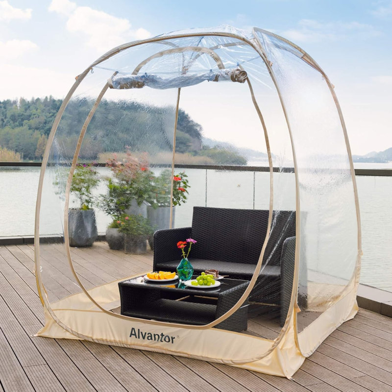 Bulle 12 pi L 12 pi. D Pavillon de jardin en fibre de verre, 15 (pi) x 15 (pi)
