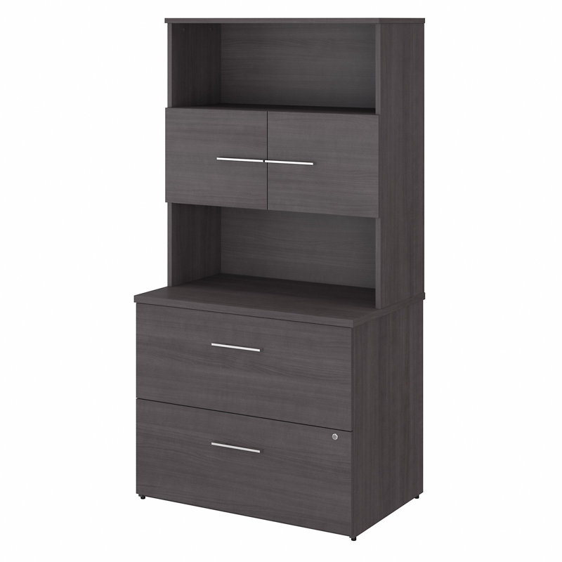 Office 500 Collection 2-Drawer Lateral Filing Cabinet, Storm Gray