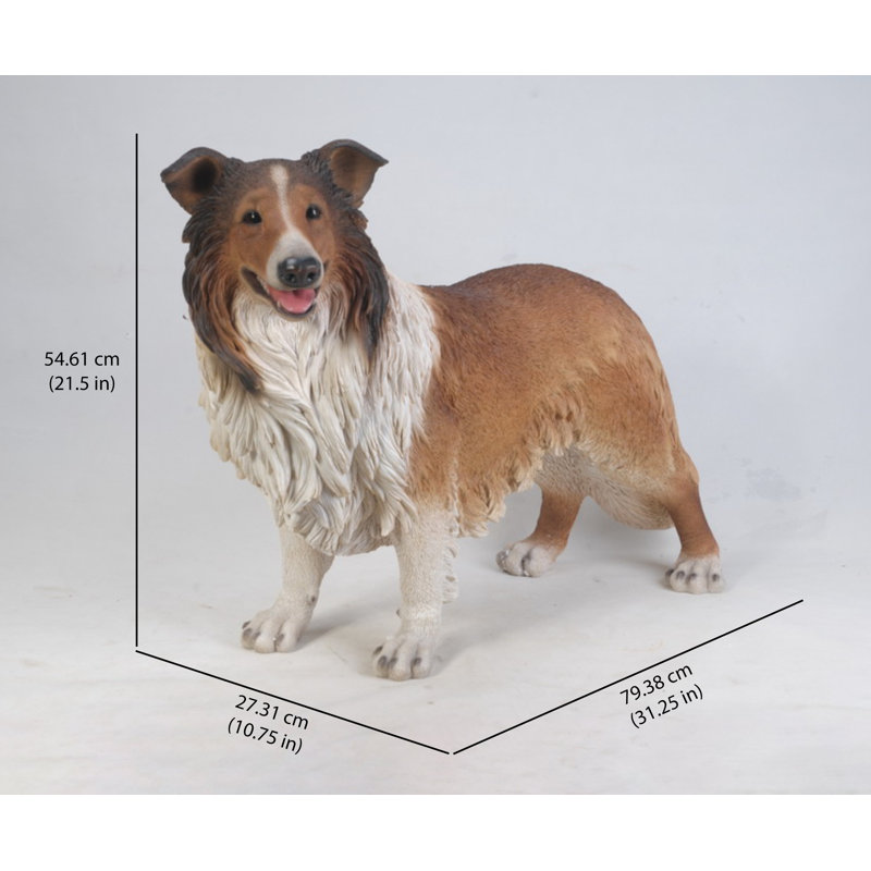 Collie Dog Statue