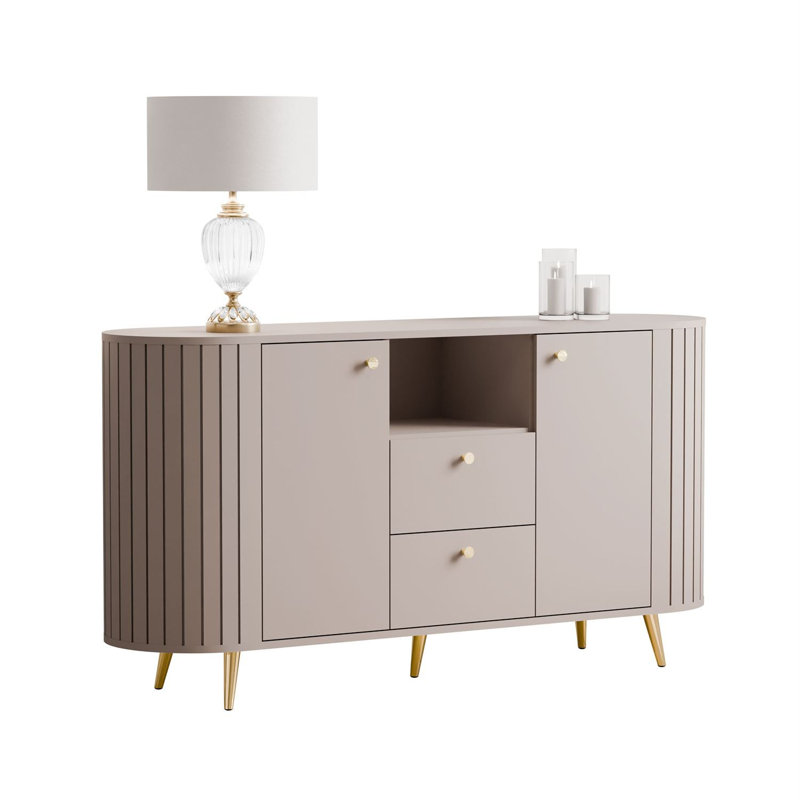 150cm Sideboard, Cashmire/Gold