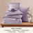 Bedsure Oversized Queen Comforter Set - 7 Pieces Lavender Oversized Queen Bedding Set for All Seasons, Boho Contrasting Design Bed in a Bag with Comforter, Sheets, Pillowcases & Shams-105522613-122443292