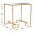 Oxendine Glass Top End Table