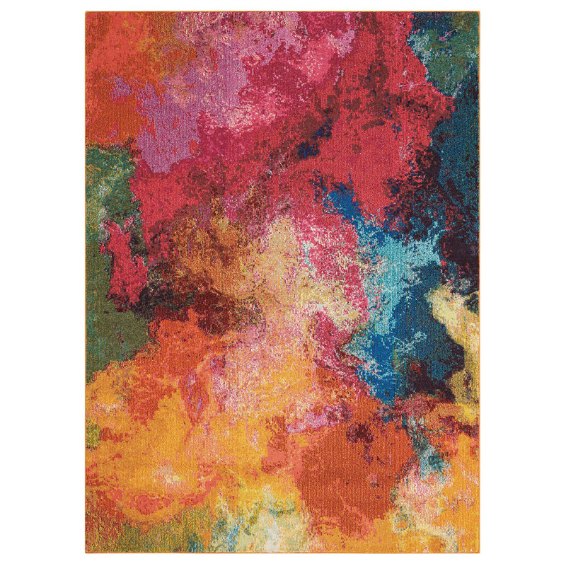 Tapis abstrait Velva, Rectangle 7 pi 10 po x 10 pi 6 po