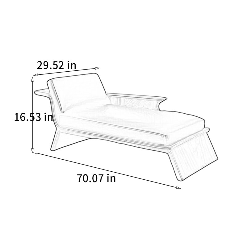 Chaise en bois de frêne massif, Orienté à gauche (vu de face)