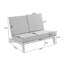 Causeuse d'extérieur avec coussins 43,9 po Polett-754618734-754622023