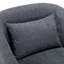 Fauteuil d'appoint pivotant à 360 degrés en mélange de lin-1479489375