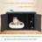 Emperic Design Three-In-One Cat Bed, Pet Storage Cabinet, Cat Litter Box With Removable Dividers (Black)-881514344