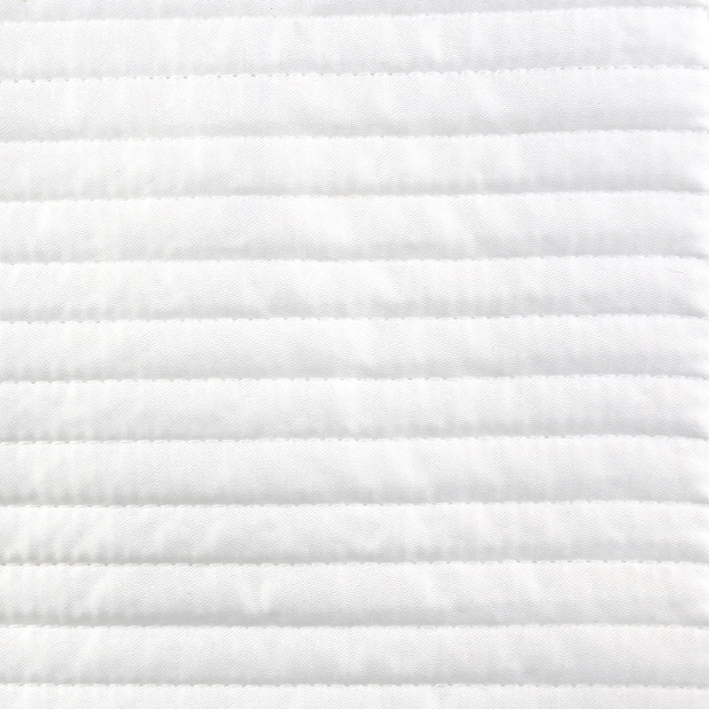 Linea Coverlet, Queen Coverlet + 2 Euro Shams, White