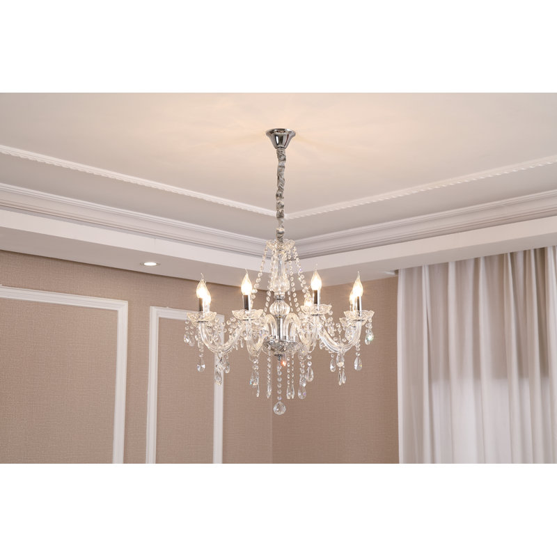 Andover Crystal Chandelier, 8 Lights