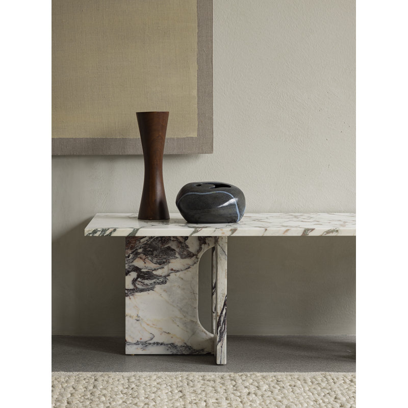 Androgyne Stone Coffee Table, Brown/Gray, Brown/Gray