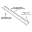 Glissières de tiroir à fermeture latérale 22 po - Extension 3/4 capacité 75 lb. Finition blanche-98867834