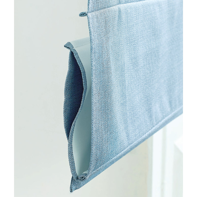 Rideau romain occultant, l 36 po x L 63 po, Bleu