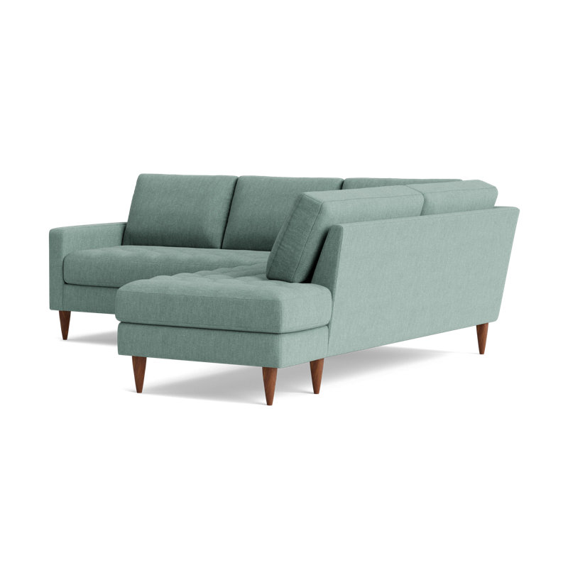 MCM Sectional With Bumper (95" X 95"), Right Hand Facing, Performance Weave - Spa