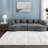 Compression Cloud Sectionals Chenille 111.5 Inch Modern Sofa For Home
