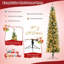 6.89' H Lighted Artificial Christmas Tree