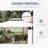 Outsunny Patio Gazebo, Double Roof Outdoor Gazebo Canopy Shelter with Screen Decorate Corner Frame, for Garden, Lawn, Backyard and Deck