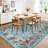 Area Rug  for Living Room Washable Floral Area Rug Soft Stain Resistant Indoor Carpet Low-Pile, Non-Slip Carpet for Bedroom, Dining Room-466786268