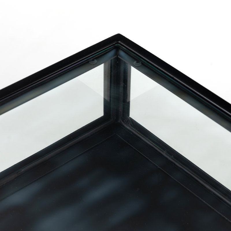 Shadow Box Glass Executive Desk