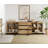 3 In 1 Modern Sideboard With Glass Doors And 3 Drawers,Storage Cabinet With Adjustable Shelves, Coffee Bar Cabinet For Living Room, Kitchen-921193781