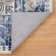 Machine Washable Non-Slip Oriental Blue/Beige Area Rug