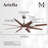 Ariella - Eight Blade Ceiling Fan - Integrated LED-2128242503-2128242493