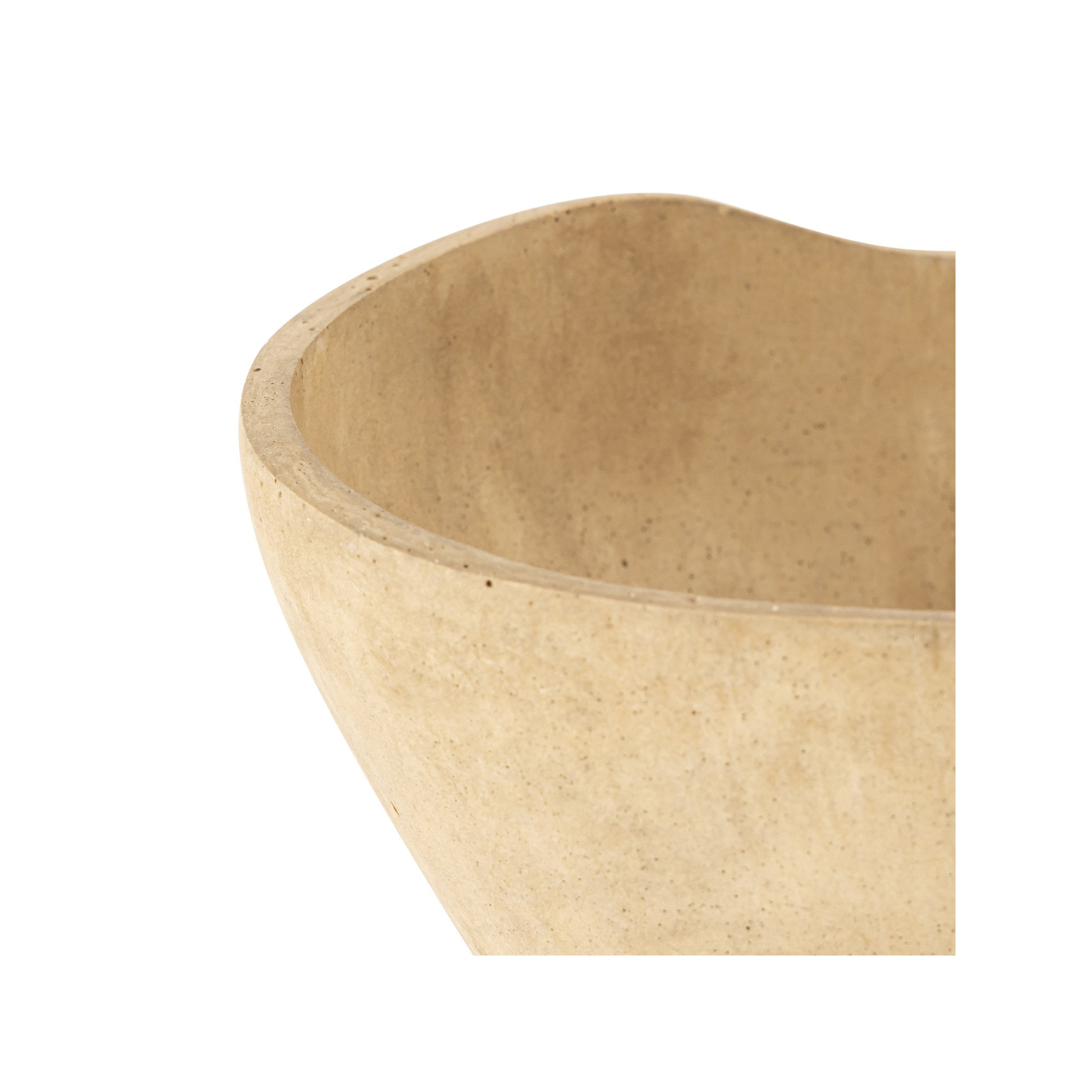 Small Large Fruit Bowl Orange Resin Dia 13.3", Gray