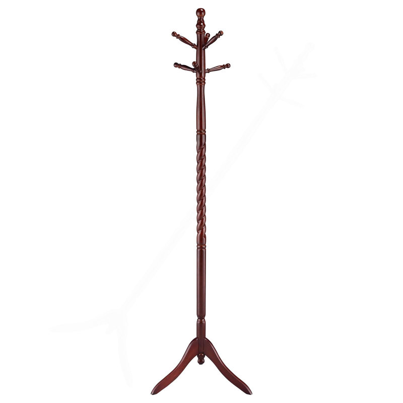 Merlot Coat Rack With Twisted Post