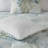 6 Piece Oversized Cotton Comforter Set With Throw Pillow Blue Queen