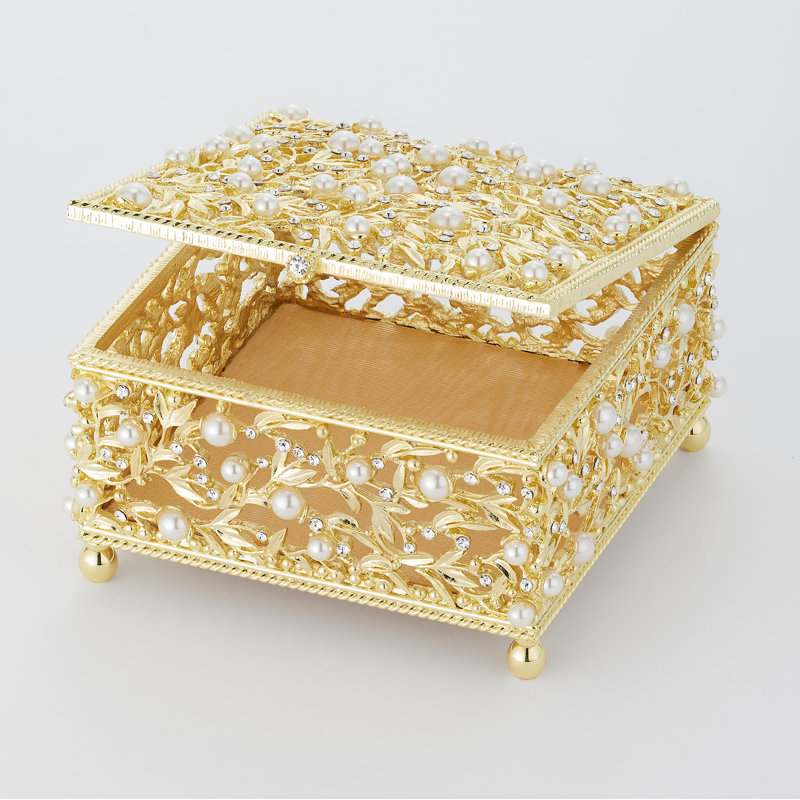 Eleanor Decorative Box, Gold