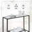 Aileny 42'' Glass Top Console Table-938744215