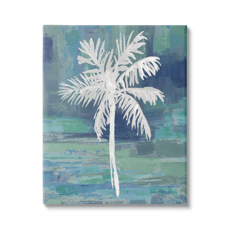 «White Palm Tree Leaves» par Kristen Dew - impression, Toile tendue, L 16 po x H 20 po