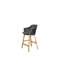 Choice Chair Outdoor and Bar Four Legs Teak Base with Upholstery Dark Green Cane-line Link Seat Cover-1062181679