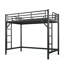 Lits peu encombrants, lit mezzanine simple en métal TG, maison industrielle moderne