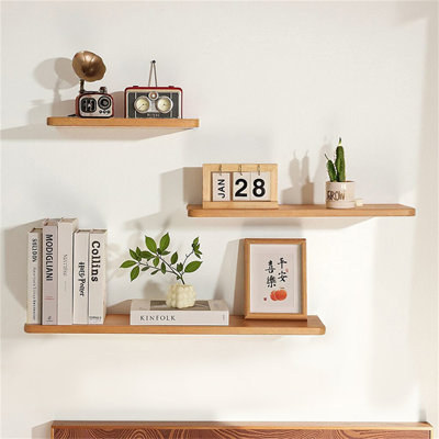 Solid Wood Floating Wall Shelf