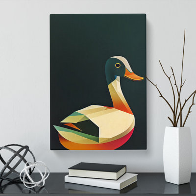 Ringsted Duck Abstract - Wrapped Canvas