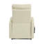 Fauteuil inclinable électrique en cuir synthétique beige