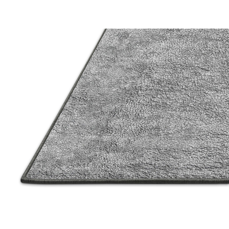 Tapis contemporain gris, Rectangle 3 pi x 5 pi