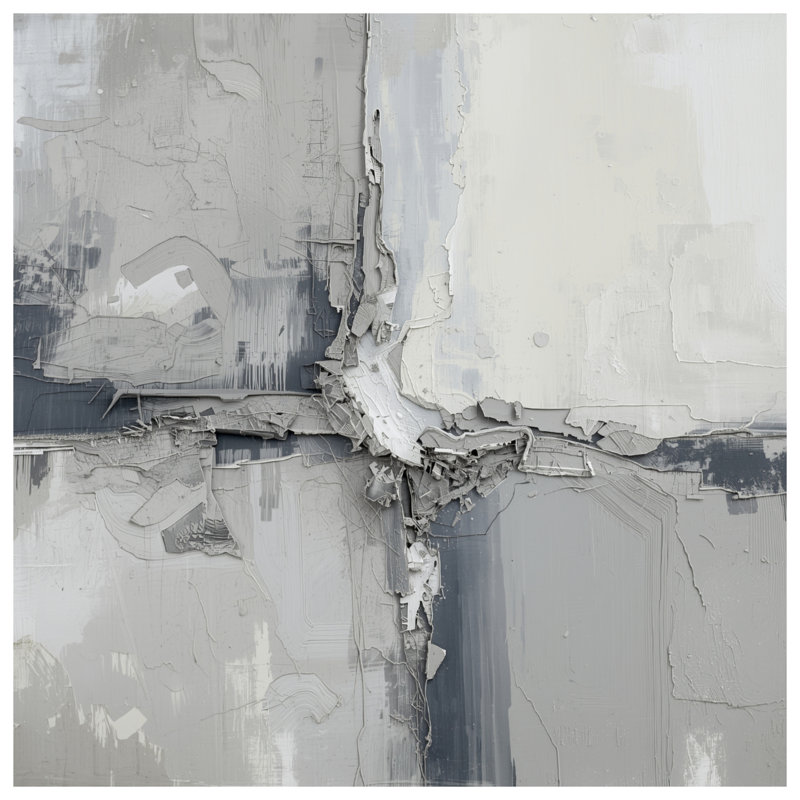 Textured Gray Abstract Duvet Covers, Twin