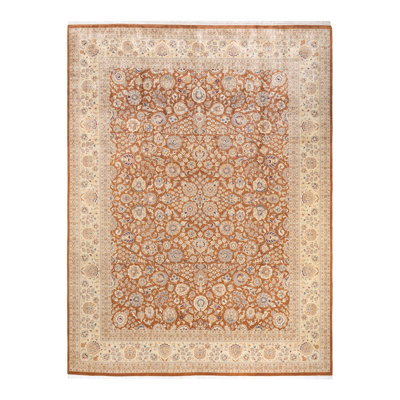 Classic One-of-a-Kind 9' 1" X 12' 1" Hand Knotted Area Rug