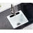 Kingston Brass Towne 15-Inch Cast Iron Self-Rimming 1-Hole Single Bowl Drop-In Kitchen Sink