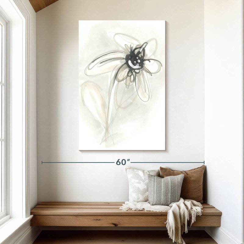 Avery, geste floral neutre V, H 48 po x l 32 po