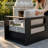  Outdoor Oversized Aluminum 4-piece Conversation Set With Firepit Table And 6-inch Cushion-182266635-182266634